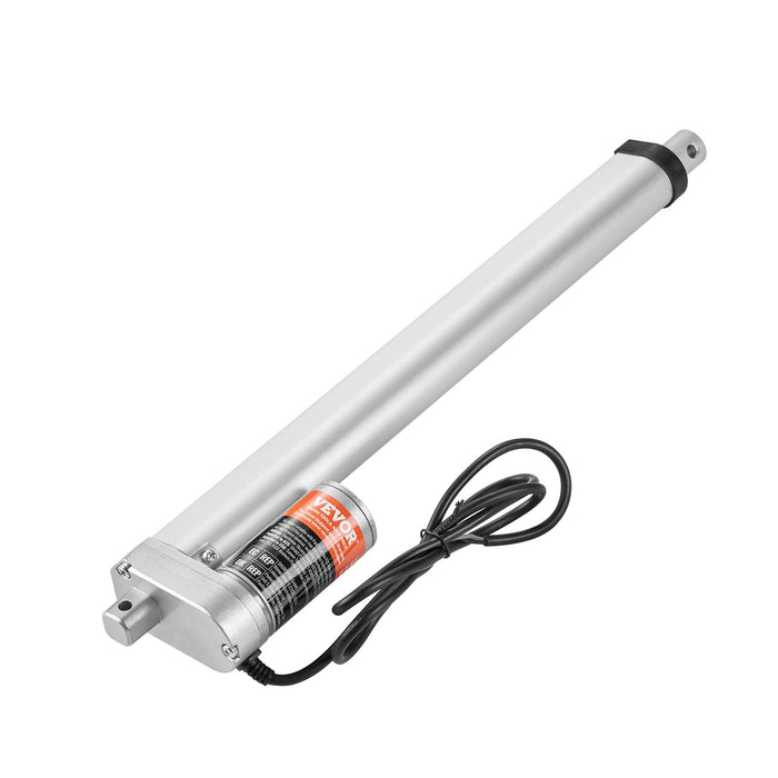 VEVOR Linear Actuator 12V, 12 Inch High Speed 0.55"/s Linear Actuator, 220lbs/1000N Linear Motion Actuator with Mounting Bracket and IP54 Protection