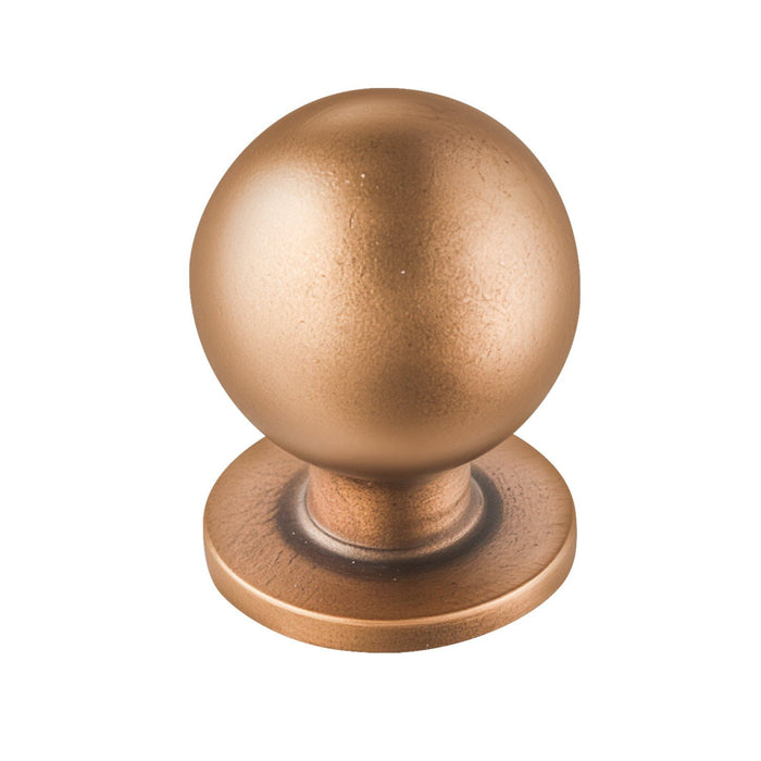 Cabinet Knobs, 12 Pack, 25 mm Zinc Alloy Drawer Pulls Door Handles, Round Kitchen Dresser Solid Knobs Cupboard Hardware with Screws for Bathroom Closet Cabinets Drawers, Antique Brass Color