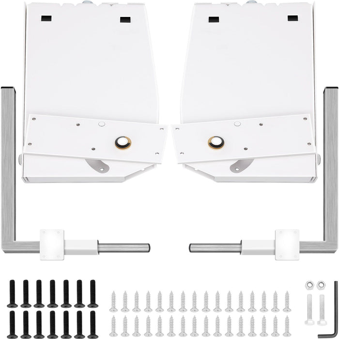 Murphy Mounting Wall Springs Mechanism, Heavy Duty Support Hardware DIY Kit, Bed Springs Mechanism Ideal for King Queen Bed (Vertical), White