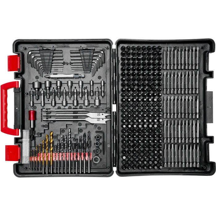 VEVOR Drill Bit Set, 318 Pieces Drill and Driver Bit Set, Screwdriver Bit Set Suitable for Wood Metal Cement Drilling and Screw Driving, Drill Bit Sets Combo Kit Assorted in Organized Carrying Case