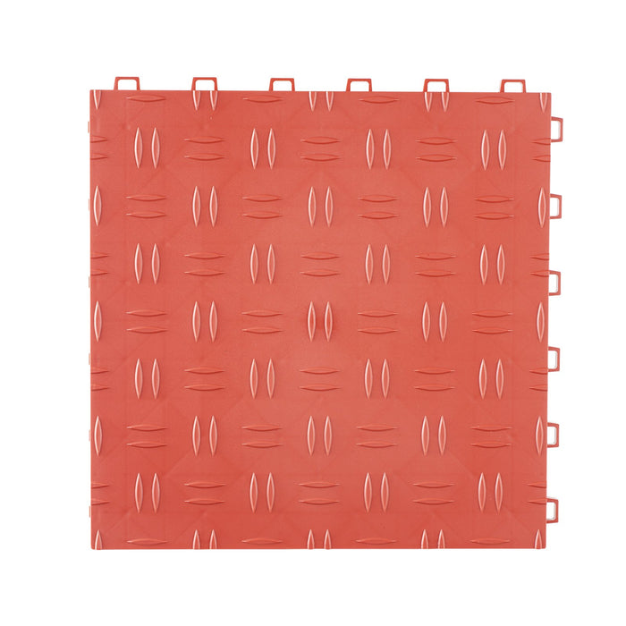 VEVOR Garage Tiles Interlocking 12x12 in 50 Pack Garage Flooring Tiles Red