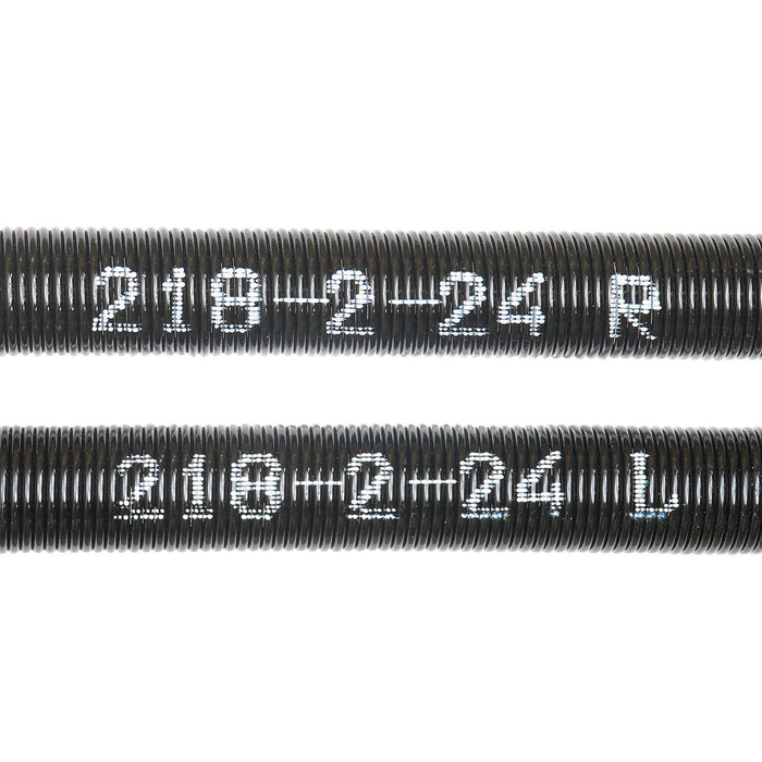 Garage Door Torsion Springs, Pair of 5.54 x 50.8 x 610 mm, 16000 Cycles, Garage Door Springs with Non-Slip Winding Bars, Gloves and Mounting Wrench, Electrophoresis Coated for Replacement