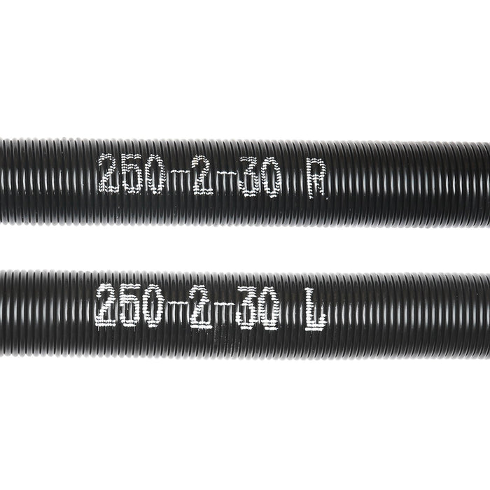 VEVOR Garage Door Torsion Springs, 16000 Cycles, Pair of 0.25 x 2 x 30inch, Garage Door Springs with Non-Slip Winding Bars, Mounting Tool and Gloves, Electrophoresis Coated, for Replacement