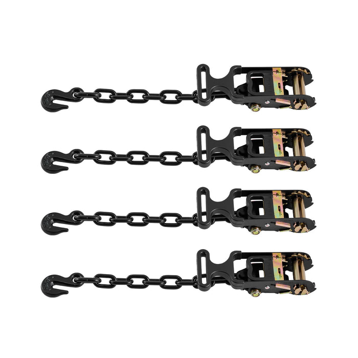 VEVOR Wheel Chock Tie-Down Kit, Tire-Style Tow Dolly Strap, Car Tie Down Kit with Heavy-Duty Hook, Break Strength 4540 kg & Working Load 1512 kg Motorcycle Tie-Down System with O-Ring for ATV, SUV