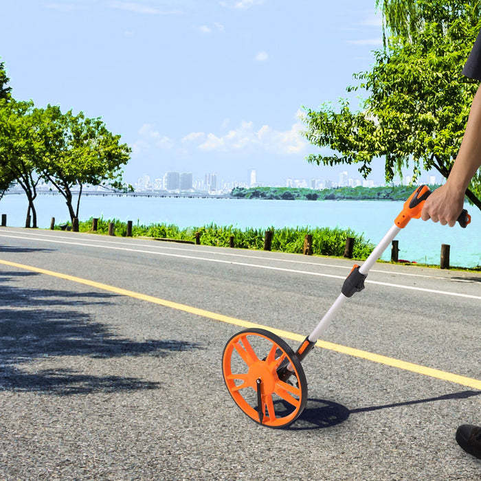 VEVOR Measuring Wheel 12.5â€?Road Runner Distance Telescoping Handle w/ Back Bag