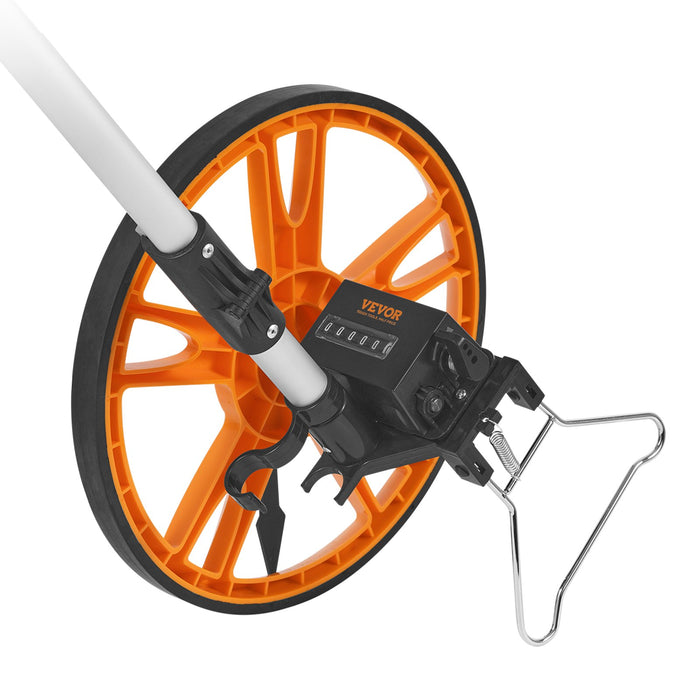 VEVOR Measuring Wheel 12.5â€?Road Runner Distance Telescoping Handle w/ Back Bag