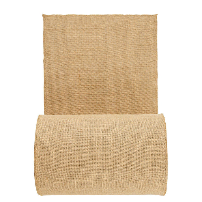 Burlap Fabric Roll, 355 mm x 45.7 m & 50 x 50 Density Wide Natural Burlap Fabric Rolls, Jute Fabric Burlap Tree Wrap Roll, for Decor, Crafts, Wedding, Gardening, Plant & Tree Winter Covering