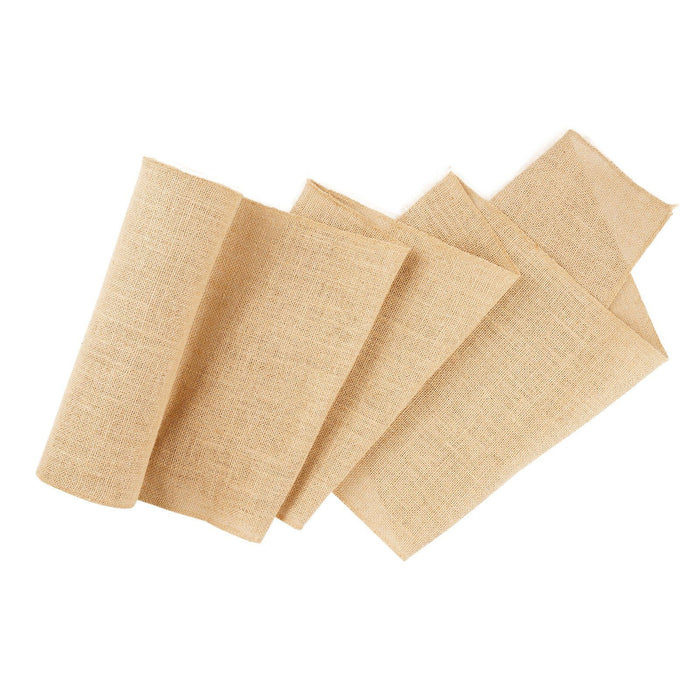 Burlap Fabric Roll, 355 mm x 45.7 m & 50 x 50 Density Wide Natural Burlap Fabric Rolls, Jute Fabric Burlap Tree Wrap Roll, for Decor, Crafts, Wedding, Gardening, Plant & Tree Winter Covering