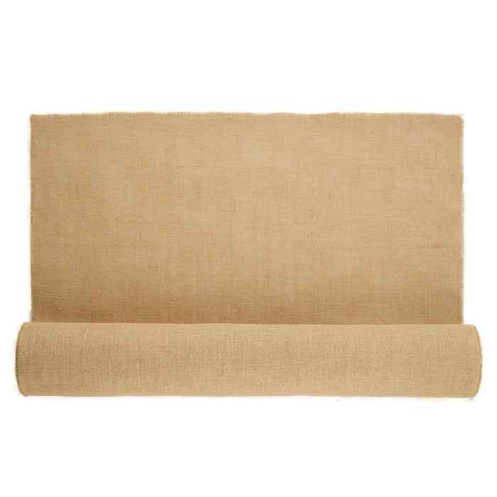 VEVOR Burlap Fabric Roll, 1016 mm x 22.86 m & 50 x 50 Density Wide Natural Burlap Fabric Rolls, Jute Fabric Burlap Tree Wrap Roll, for Decor, Crafts, Wedding, Gardening, Plant & Tree Winter Covering