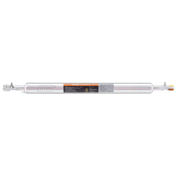 VEVOR Laser Tube, 50W CO2 Laser Tube for Laser Engraver and Cutter Machine, 850 mm Length, 50 mm Diameter, Glass Laser Cutting Tube with TEM00 Beam Mode, for Wood Acrylic Fabric Leather Bamboo