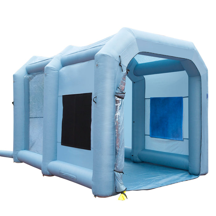 VEVOR Inflatable Spray Booth Car Paint Tent 13x10x9ft Filter System Blower 950W