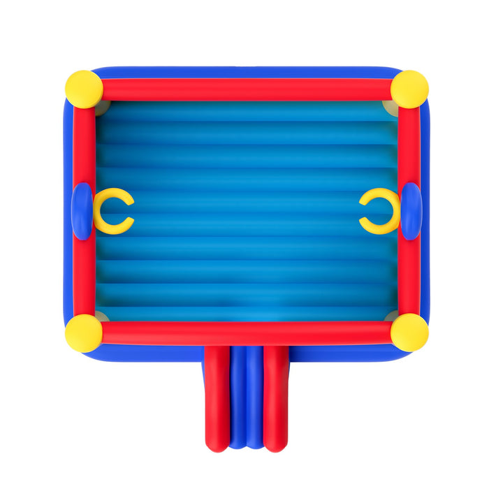 VEVOR Inflatable Bounce House, Outdoor High Quality Playhouse Trampoline, Jumping Bouncer with Blower, Slide, and Storage Bag, Family Backyard Bouncy Castle, for Kid Ages 3_10 Years, 4.5x4.4x2m