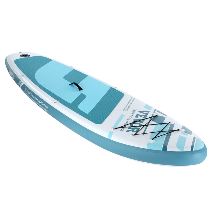 VEVOR Inflatable Stand Up Paddle Board, 152 mm Wide SUP Paddleboard, with Board Accessories, Pump, Paddle, Fin, Phone Bag, Backpack, Ankle Leash, Repair Kit, Non-slip Deck for Youth & Adults