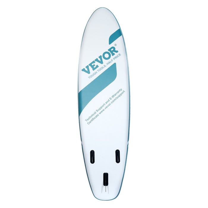 VEVOR Inflatable Stand Up Paddle Board, 3230 x 838 x 152 mm SUP Paddleboard, with Board Accessories, Pump, Paddle, Fin, Phone Bag, Backpack, Ankle Leash, Repair Kit, Non-slip Deck for Youth & Adults