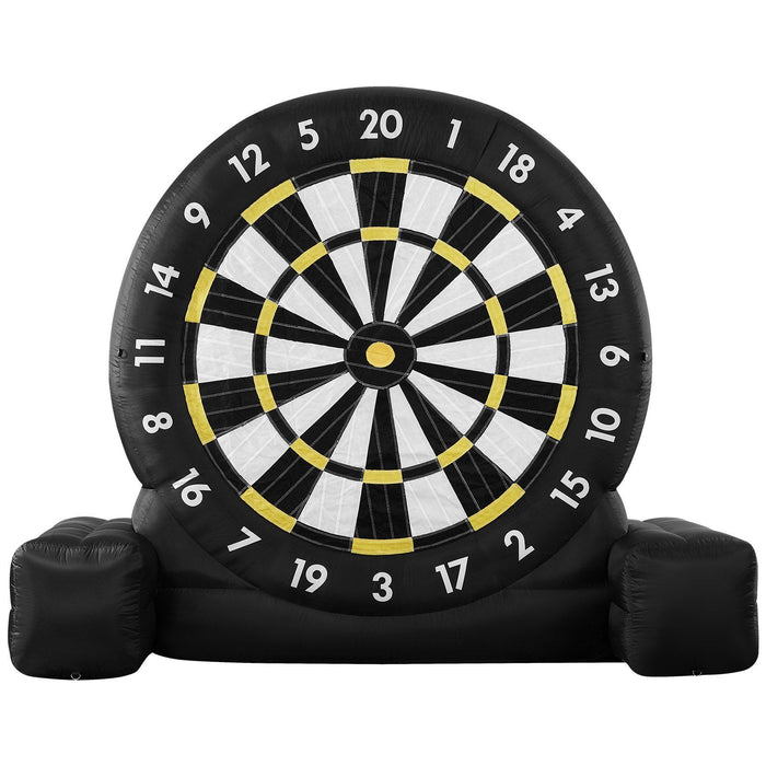 Inflatable Soccer Dart Board, over 2.5 m High Giant Soccer Dart Board with 9 Kick Balls & Air Pump, 2-Minutes Setup & Storage Bag for Easy Carrying, for Giant Yard Games, Giant Kick Darts Game