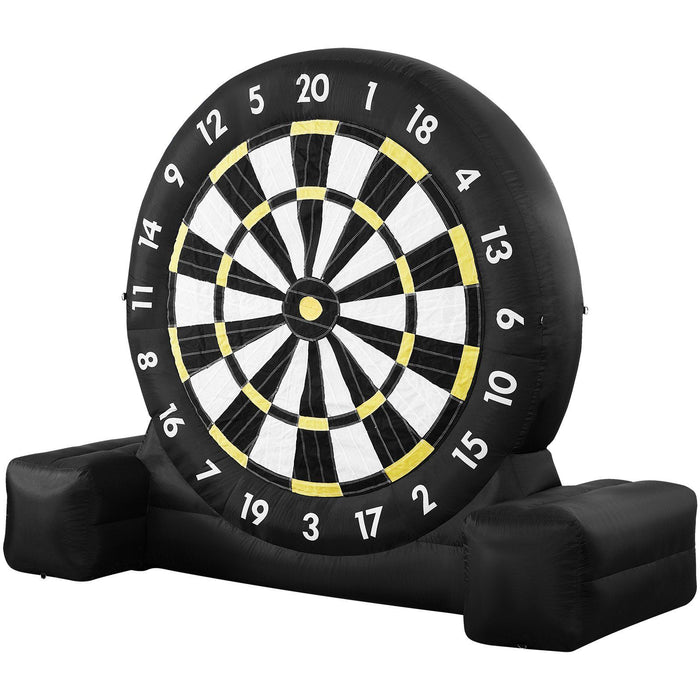 Inflatable Soccer Dart Board, over 2.5 m High Giant Soccer Dart Board with 9 Kick Balls & Air Pump, 2-Minutes Setup & Storage Bag for Easy Carrying, for Giant Yard Games, Giant Kick Darts Game