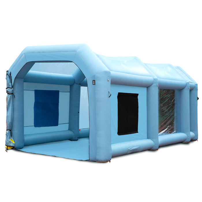 VEVOR Inflatable Spray Booth Car Paint Tent 20x10x8ft Filter System 2 Blowers