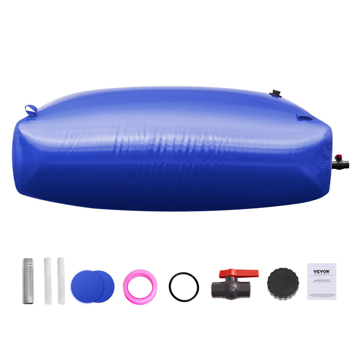VEVOR Portable Water Storage Bladder 264 Gal 1000D PVC Collapsible Water Tank