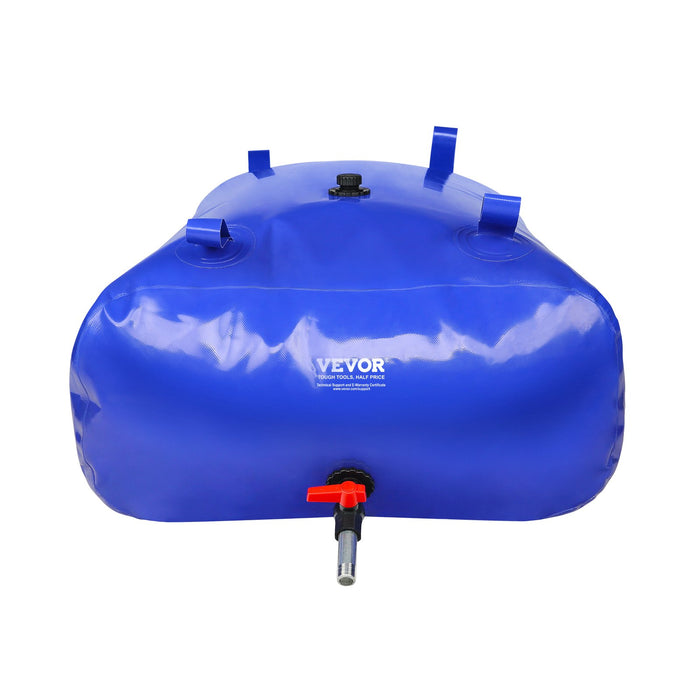VEVOR Portable Water Storage Bladder 87 Gal 1000D PVC Collapsible Water Tank