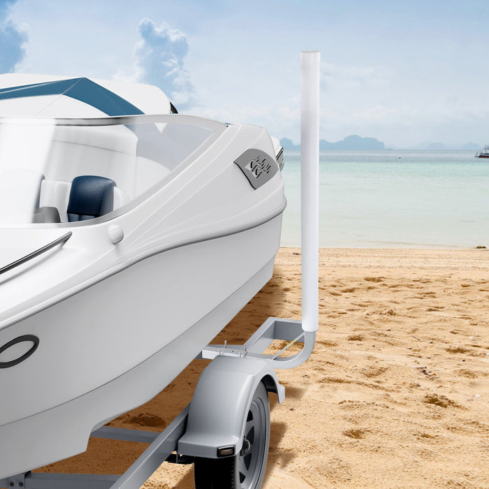 VEVOR Boat Trailer Guide, 1219.2mm Adjustable Design Trailer Guide Poles, 2PCS High-Hardness Steel Trailer Guide-Ons, Trailer Guides with PVC Pipes, for Ski Boat, Fishing Boat or Sailboat Trailer