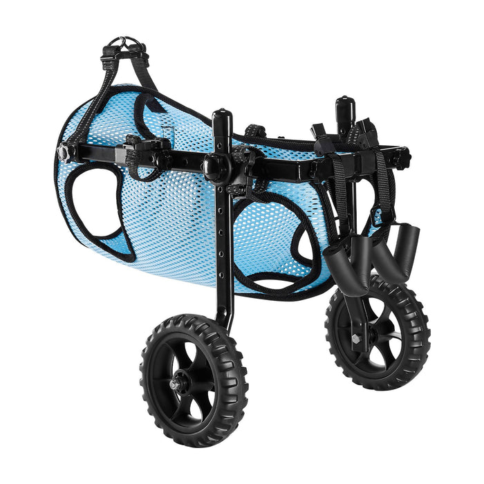 VEVOR Dog Wheelchair for Back Legs, Adjustable 2 Wheels Pet Wheelchair, Lightweight  Dog Cart with Shock-Absorbing Wheels, Mobility Support Wheel Chair for Disabled Injured Dogs up to 15kg, Medium