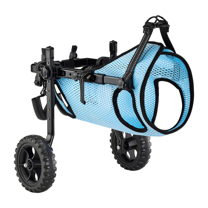 VEVOR Dog Wheelchair for Back Legs, Adjustable 2 Wheels Pet Wheelchair, Lightweight  Dog Cart with Shock-Absorbing Wheels, Mobility Support Wheel Chair for Disabled Injured Dogs up to 15kg, Medium