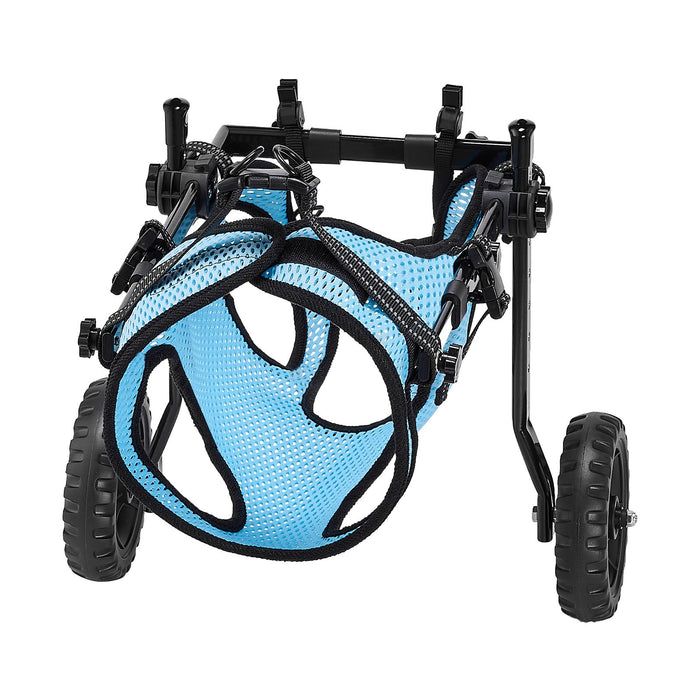 VEVOR Dog Wheelchair for Back Legs, Adjustable 2 Wheels Pet Wheelchair, Lightweight  Dog Cart with Shock-Absorbing Wheels, Mobility Support Wheel Chair for Disabled Injured Dogs up to 15kg, Medium