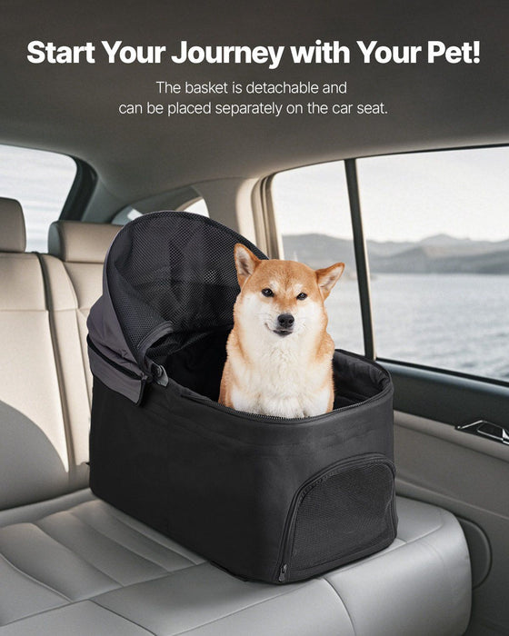 Pet Stroller, 16KG Weight Capacity, Foldable Dog Stroller Cart, 4 Wheels Cats Pram with Detachable Carrier & Mesh Windows, Portable Animal Carrier with Brake for Small to Medium Pets