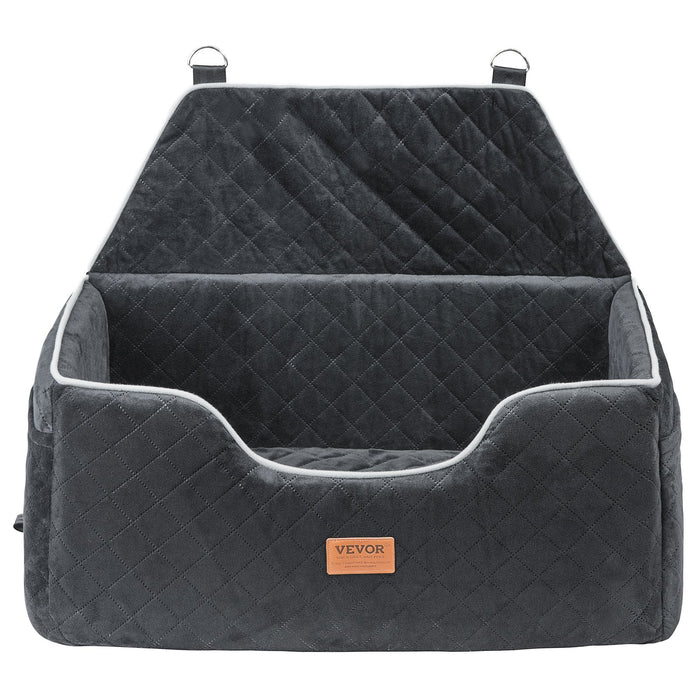 VEVOR Dog Booster Car Seat Pet Car Seat for Medium Large Dog up to 24.9 kg Black