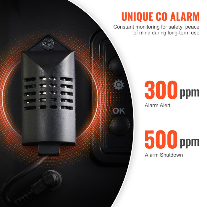 VEVOR 8KW Diesel Heater, 12V/24V All in One Diesel Air Heater, Bluetooth APP Control, Remote Control and Display Screen, CO Alarm, Fast Heating Vertical Portable Diesel Heater for Vehicles, Garage
