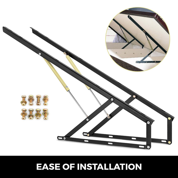 VEVOR 48" Bed Lift Hydraulic Mechanisms Kits For Sofa Bed Oriented Hardware Box