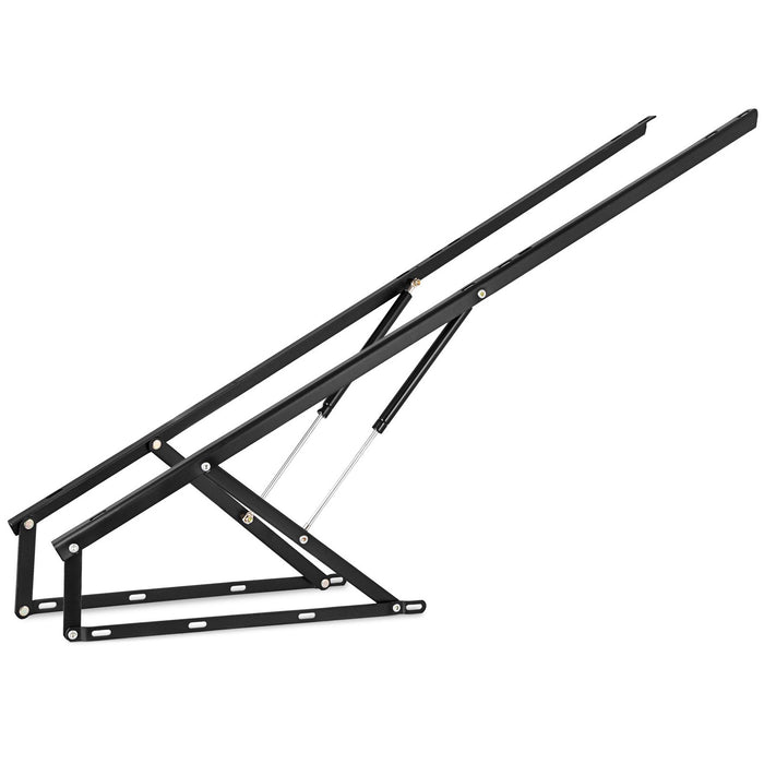 VEVOR Pair of 5FT Pneumatic Mechanism Heavy Duty Gas Spring Kit for Box Bed Sofa Storage Space Saving DIY Project Lifter Lift Up Hardware Black