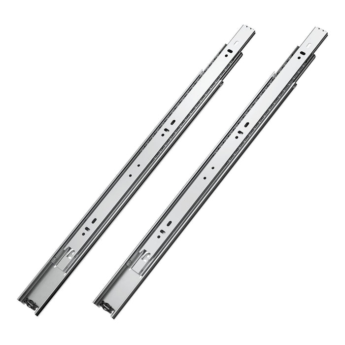 VEVOR Drawer Slides, 18 inch, 10 Pairs Full Extension Ball Bearing Cabinet Rails, 100 LB Load Capacity Heavy Duty Side Mount Dresser Drawer Slides, Drawer Track Runners for Kitchen DIY Replacement