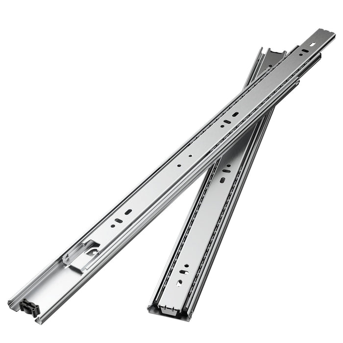 VEVOR Drawer Slides, 18 inch, 10 Pairs Full Extension Ball Bearing Cabinet Rails, 100 LB Load Capacity Heavy Duty Side Mount Dresser Drawer Slides, Drawer Track Runners for Kitchen DIY Replacement