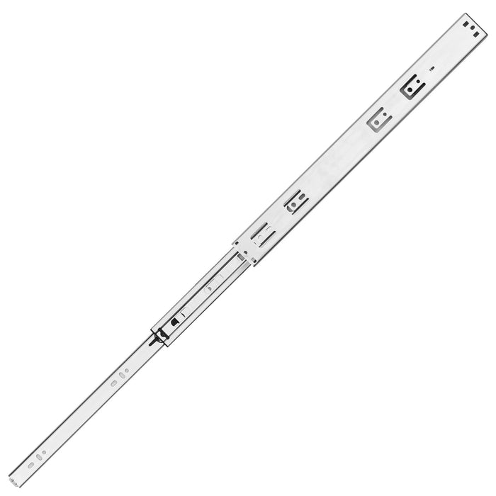 VEVOR 6 Pairs of 457.2mm Drawer Slides Side Mount Rails, Heavy Duty Full Extension Steel Track, Soft-Close Noiseless Guide Glides Cabinet Kitchen Runners with Ball Bearing, 100 Lbs Load Capacity