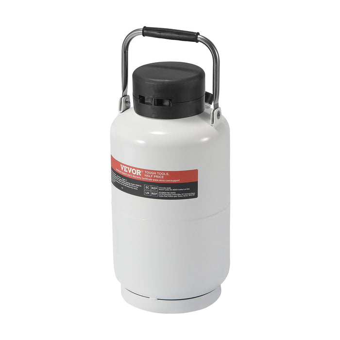 VEVOR Liquid Nitrogen Tank, 3 L Aluminum Alloy Liquid Nitrogen Container, LN2 Tank Dewar with 6 Canisters and Carry Bag with Straps, Cryogenic Tank for Beauty Industry, Semen Preservation, Scientific