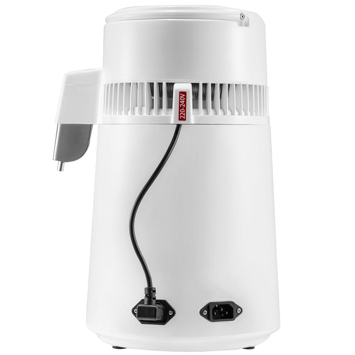 VEVOR 4L Water Distiller 1L/H Distilled Water Maker Timing & Temp Display White