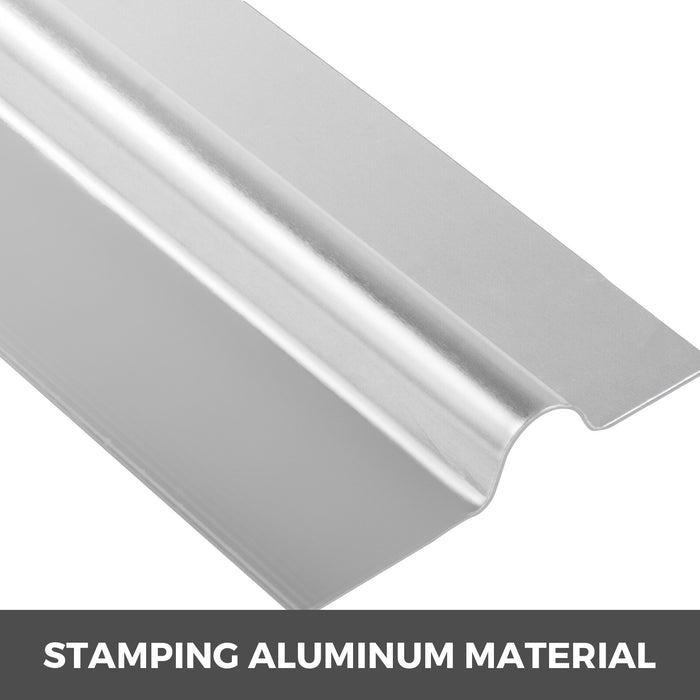 VEVOR PEX Heat Transfer Plates, 200 pcs Box Radiant Heat Transfer Plates, 4 ft Aluminum PEX Heat Transfer Plates, 1.27 cm Heat Transfer Plates Designed for PEX Tubing
