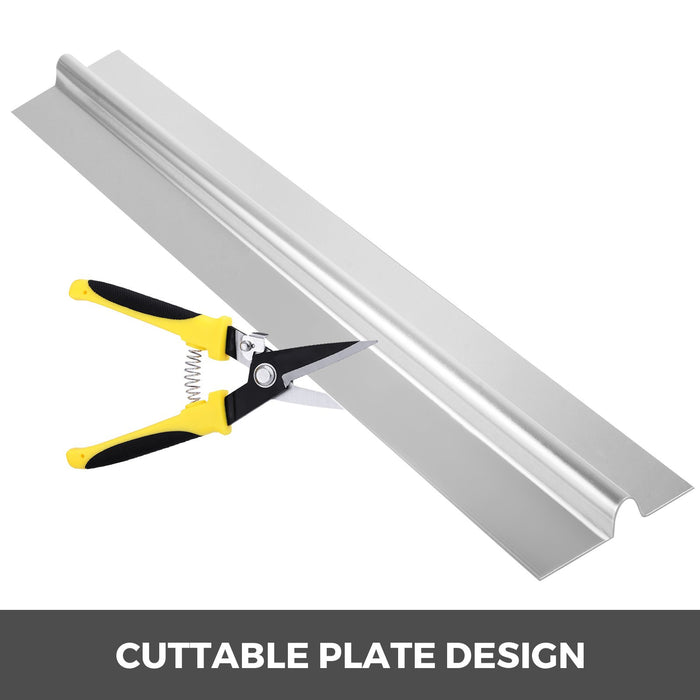 VEVOR PEX Heat Transfer Plates, 200 pcs Box Radiant Heat Transfer Plates, 4 ft Aluminum PEX Heat Transfer Plates, 1.27 cm Heat Transfer Plates Designed for PEX Tubing