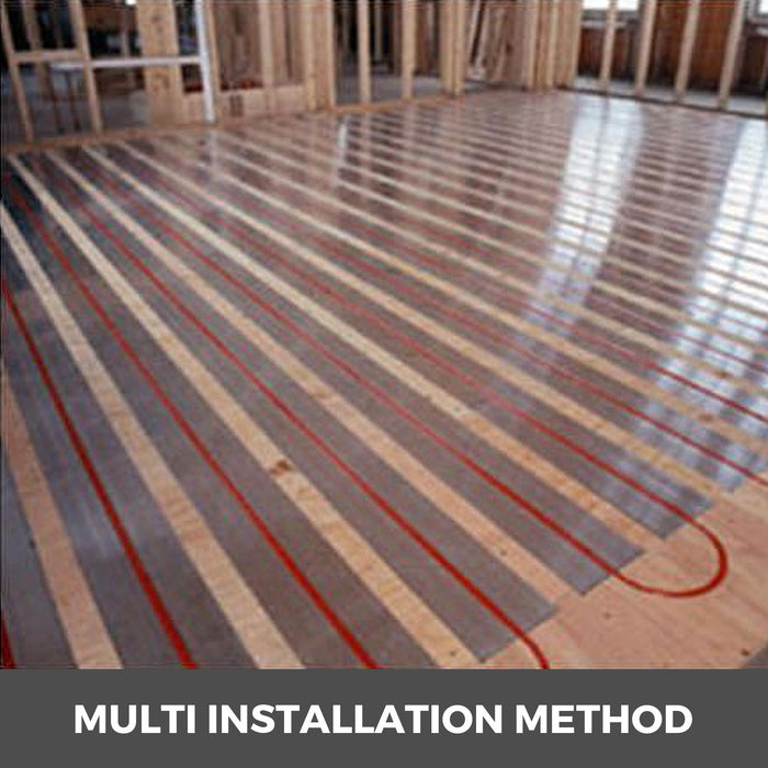 VEVOR Radiant Floor Heat Transfer Plates 4' 50 pcs Omega Aluminum for 1/2" PEX