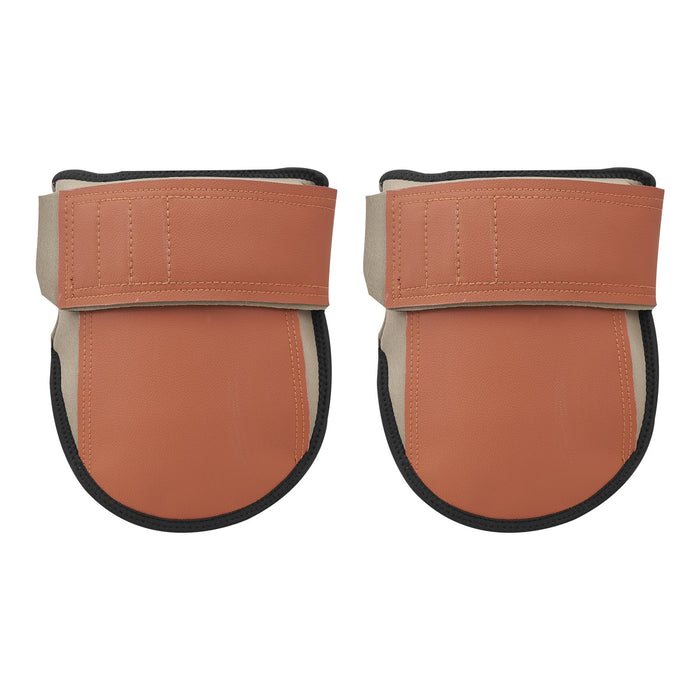 VEVOR Knee Pads for Work, Durable Leather Construction Pads, Machine Washable Work Knee Pads, Easy to Wear and Take off, Extra Thick Knee Support for Gardening Flooring and Cleaning, Black and Brown