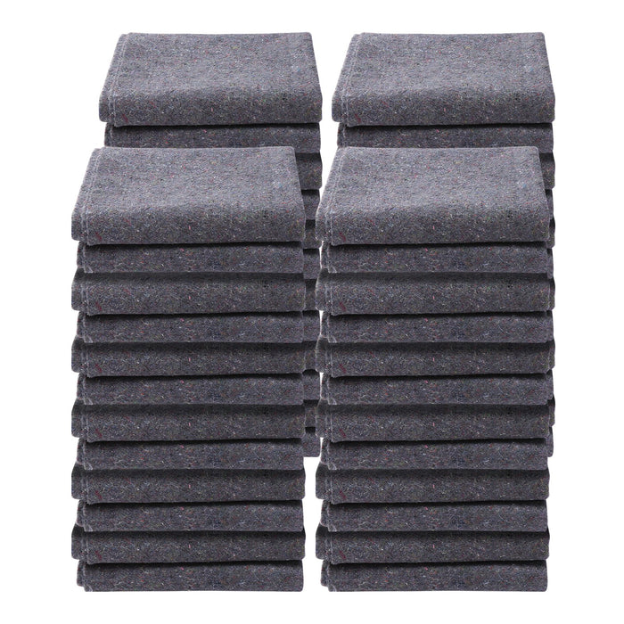 VEVOR Moving Blankets, 72" x 54", 21 lbs/dz Weight, 24 Packs, Professional Recycled Cotton Packing Blanket, Large Heavy Duty Shipping Mover Pads Perfect for Protecting Furniture, Floors, Appliances
