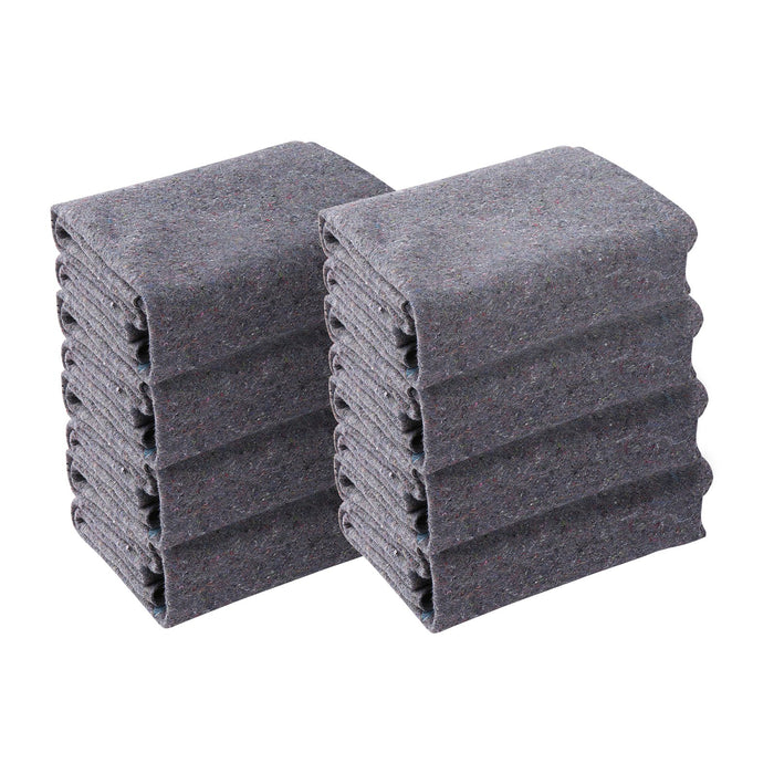 VEVOR Moving Blankets, 1829 x 1372 mm, 12 kg/dz Weight, 12 Pack, Professional Recycled Cotton Packing Blanket, Large Heavy Duty Shipping Mover Pads Perfect for Protecting Furniture, Floors, Appliances