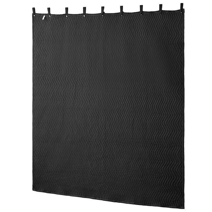 VEVOR 2 Pack Sound Dampening Blankets, 2438 x 2032 mm, Extra Large Soundproof Blanket with Grommets, Studio Grommeted Blanket with Cotton Filling, for Window, Door, Light Blocker, Music Recording