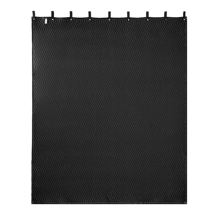 VEVOR 2 Pack Sound Dampening Blankets, 2438 x 2032 mm, Extra Large Soundproof Blanket with Grommets, Studio Grommeted Blanket with Cotton Filling, for Window, Door, Light Blocker, Music Recording