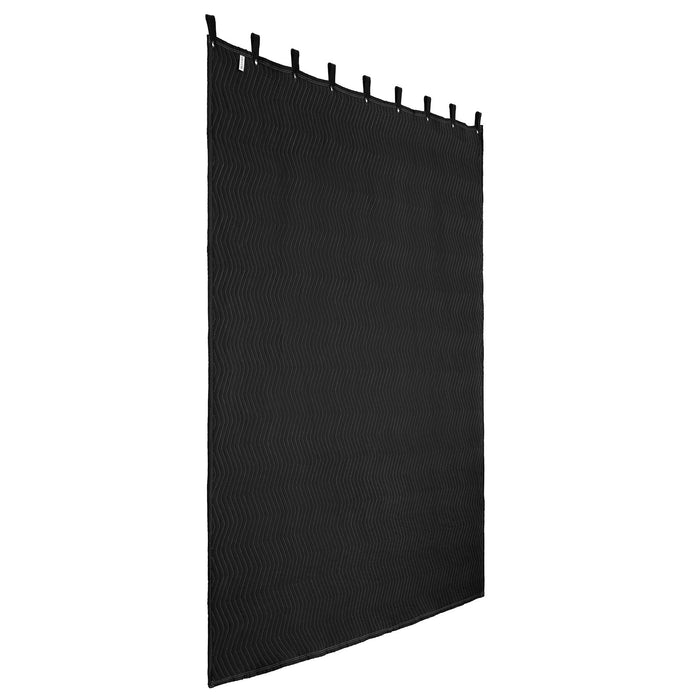 VEVOR 2 Pack Sound Dampening Blankets, 2438 x 2032 mm, Extra Large Soundproof Blanket with Grommets, Studio Grommeted Blanket with Cotton Filling, for Window, Door, Light Blocker, Music Recording