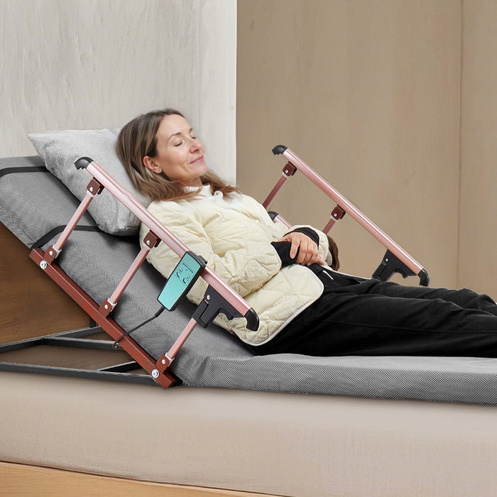 VEVOR Electric Lifting Backrest 136 kg 4-68° Adjustable with Folable Guardrail, 1910 x 960 mm