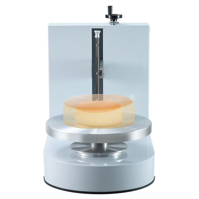 Cake Decorating Machine, Cake Cream Spreading Coating Smearing Machine, Low Noise Cake Frosting Machine, Turntable with Adjustable Scraper, for 6" to 14" Cake, 25-320RPM Rotating Speed, White