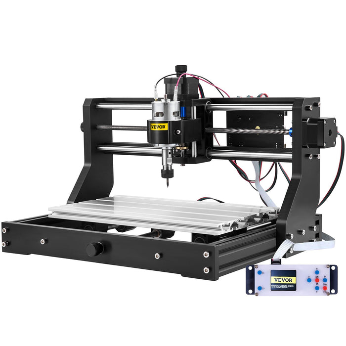 VEVOR CNC 3018 Pro CNC 3018 300×180×45 mm CNC Machine GRBL Control Mini Engraver with Offline Controller 3 Axis Engraving Machine for Carving Milling Plastic, Acrylic, PVC and Wood