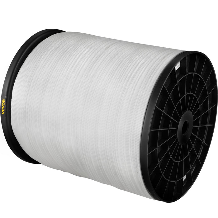 VEVOR 6000Lbs Polyester Pull Tape, 528\' x 1\" Flat Tape for Wire & Cable Conduit Work Variable Functions, Flat Rope for Pulling/Loading/Packing in Any Weather CONDITON